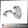 Top Quality D32mm N35 Neodymium Magnetic Hook 40 pound